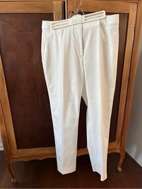 Calvin Klein White Chino Pants  - High-Rise- size 10